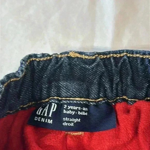 GAP - 2 peace matching set. Polo  shirt and lined jeans size 2 - Picture 6 of 8